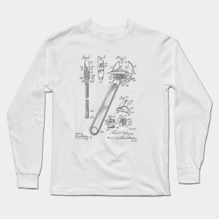 Wrench VINTAGE PATENT DRAWING Long Sleeve T-Shirt